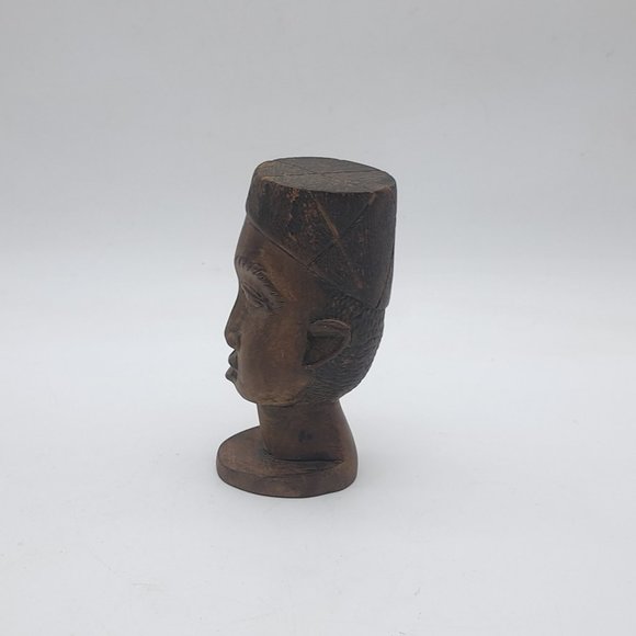 Wooden African Bust -Kenyan - Picture 3 of 11